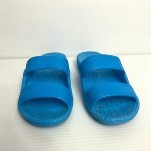 Pali Hawaii slides, sandals, size 10 sky blue